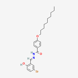 molecular formula C24H31BrN2O3 B1189277 N'-(5-Bromosalicylidene)-4-(decyloxy)benzhydrazide 