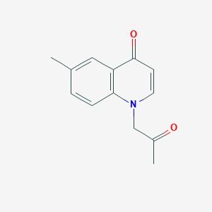 molecular formula C13H13NO2 B11892806 6-Methyl-1-(2-oxopropyl)quinolin-4(1H)-one 