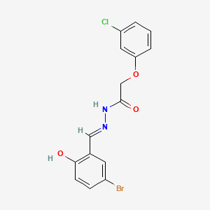 N'-[(E)-(5-bromo-2-hydroxyphenyl)methylidene]-2-(3-chlorophenoxy)acetohydrazide