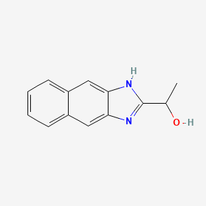 molecular formula C13H12N2O B11892821 1-(1H-Naphtho[2,3-d]imidazol-2-yl)ethanol 