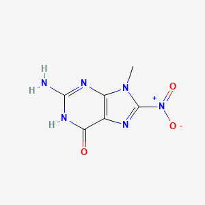 2-Amino-9-methyl-8-nitro-3,9-dihydro-6H-purin-6-one