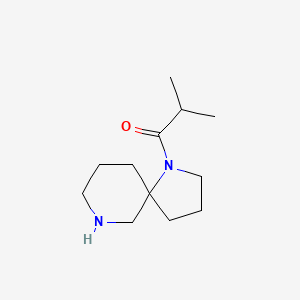 molecular formula C12H22N2O B11892906 2-Methyl-1-(1,7-diazaspiro[4.5]decan-1-yl)propan-1-one 