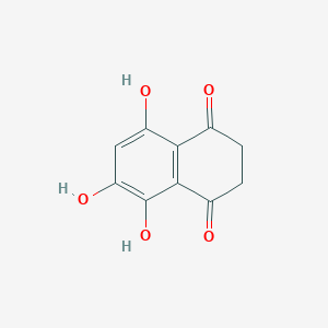 molecular formula C10H8O5 B11892969 5,6,8-Trihydroxy-2,3-dihydronaphthalene-1,4-dione 