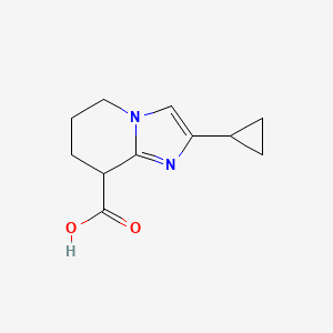 2-Cyclopropyl-5,6,7,8-tetrahydroimidazo[1,2-a]pyridine-8-carboxylic acid