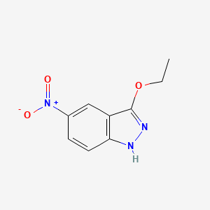 molecular formula C9H9N3O3 B11893010 3-Ethoxy-5-nitro-1H-indazole 