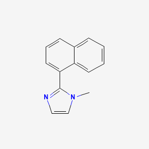 molecular formula C14H12N2 B11893123 1-Methyl-2-(naphthalen-1-yl)-1H-imidazole CAS No. 1001755-52-7