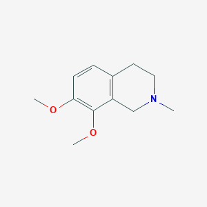 molecular formula C12H17NO2 B11893151 Isoquinoline, 1,2,3,4-tetrahydro-7,8-dimethoxy-2-methyl- CAS No. 65644-75-9