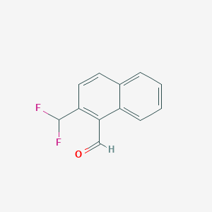 molecular formula C12H8F2O B11893169 2-(Difluoromethyl)naphthalene-1-carboxaldehyde 