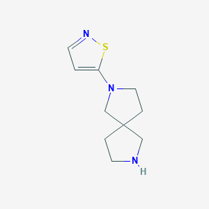 molecular formula C10H15N3S B11893179 2,7-Diazaspiro[4.4]nonane, 2-(5-isothiazolyl)- CAS No. 646056-47-5