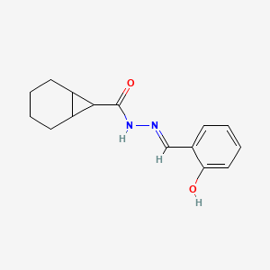 molecular formula C15H18N2O2 B1189331 N'-(2-hydroxybenzylidene)bicyclo[4.1.0]heptane-7-carbohydrazide 
