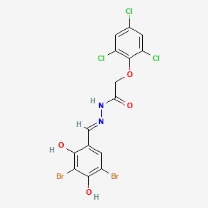 N'-(3,5-dibromo-2,4-dihydroxybenzylidene)-2-(2,4,6-trichlorophenoxy)acetohydrazide