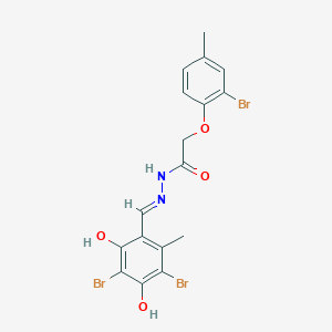 2-(2-bromo-4-methylphenoxy)-N'-(3,5-dibromo-2,4-dihydroxy-6-methylbenzylidene)acetohydrazide