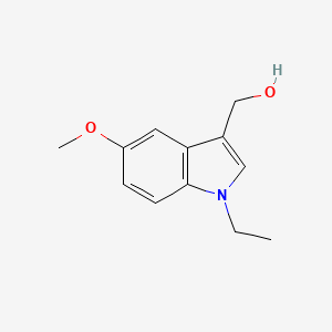 molecular formula C12H15NO2 B11893373 (1-Ethyl-5-methoxy-1H-indol-3-yl)methanol 