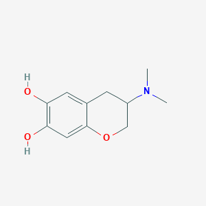 molecular formula C11H15NO3 B11893375 3-(Dimethylamino)chroman-6,7-diol 