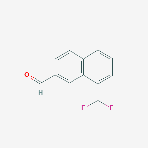 1-(Difluoromethyl)naphthalene-7-carboxaldehyde