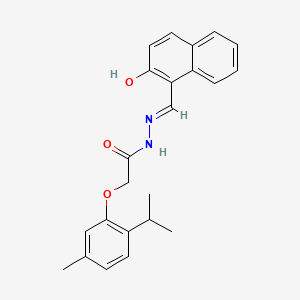 N'-[(E)-(2-hydroxynaphthalen-1-yl)methylidene]-2-[5-methyl-2-(propan-2-yl)phenoxy]acetohydrazide