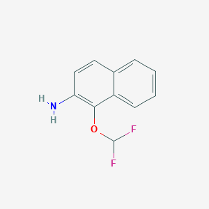 molecular formula C11H9F2NO B11893463 1-(Difluoromethoxy)naphthalen-2-amine 