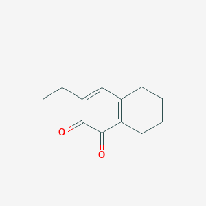 molecular formula C13H16O2 B11893513 3-Isopropyl-5,6,7,8-tetrahydronaphthalene-1,2-dione 