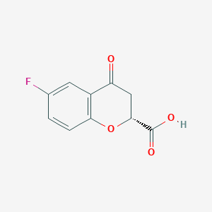 molecular formula C10H7FO4 B11893519 (R)-6-Fluoro-4-oxochroman-2-carboxylic acid CAS No. 118803-70-6