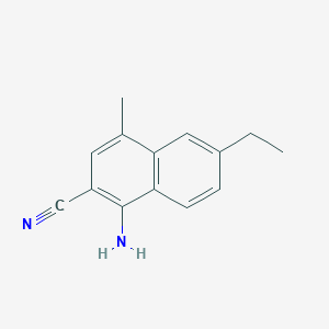 1-Amino-6-ethyl-4-methyl-2-naphthonitrile