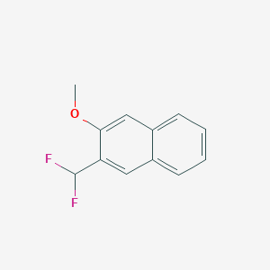 molecular formula C12H10F2O B11893539 2-(Difluoromethyl)-3-methoxynaphthalene 