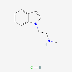 molecular formula C11H15ClN2 B11893584 2-(1H-Indol-1-yl)-N-methylethanamine hydrochloride 