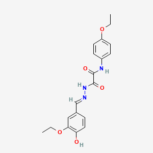 2-[2-(3-ethoxy-4-hydroxybenzylidene)hydrazino]-N-(4-ethoxyphenyl)-2-oxoacetamide
