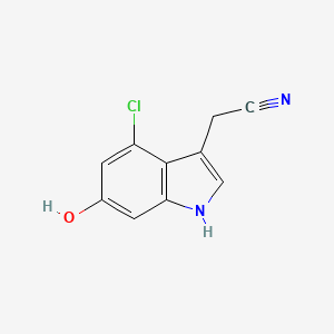 2-(4-Chloro-6-hydroxy-1H-indol-3-yl)acetonitrile