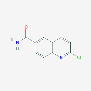 molecular formula C10H7ClN2O B11893610 2-Chloroquinoline-6-carboxamide 