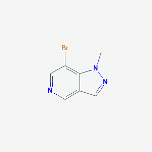 molecular formula C7H6BrN3 B11893632 7-Bromo-1-methyl-1H-pyrazolo[4,3-c]pyridine 