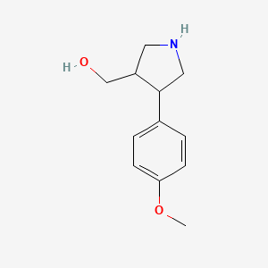 (4-(4-Methoxyphenyl)pyrrolidin-3-yl)methanol