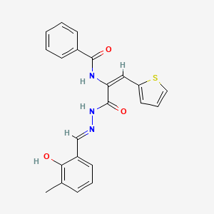 N-[1-{[2-(2-hydroxy-3-methylbenzylidene)hydrazino]carbonyl}-2-(2-thienyl)vinyl]benzamide