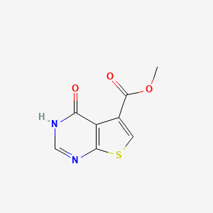 molecular formula C8H6N2O3S B11893704 Methyl 4-oxo-3,4-dihydrothieno[2,3-d]pyrimidine-5-carboxylate 