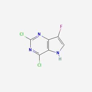 2,4-Dichloro-7-fluoro-5H-pyrrolo[3,2-d]pyrimidine