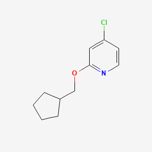 4-Chloro-2-(cyclopentylmethoxy)pyridine