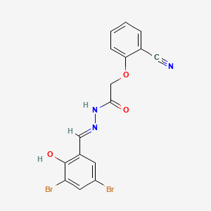 2-(2-cyanophenoxy)-N'-(3,5-dibromo-2-hydroxybenzylidene)acetohydrazide