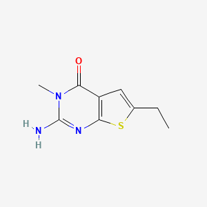 2-Amino-6-ethyl-3-methylthieno[2,3-d]pyrimidin-4(3H)-one