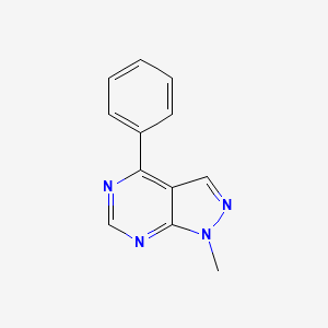 1-Methyl-4-phenyl-1H-pyrazolo[3,4-d]pyrimidine