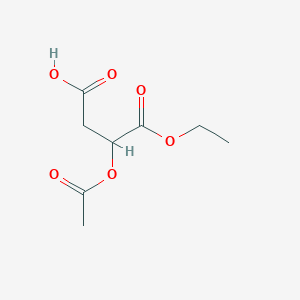 molecular formula C8H12O6 B11893905 3-(Acetyloxy)-4-ethoxy-4-oxobutanoic acid 