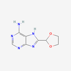 8-(1,3-dioxolan-2-yl)-7H-purin-6-amine