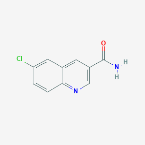 molecular formula C10H7ClN2O B11893927 6-Chloroquinoline-3-carboxamide 