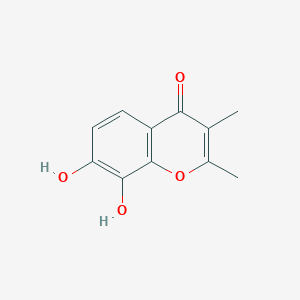 molecular formula C11H10O4 B11893994 7,8-Dihydroxy-2,3-dimethyl-4H-chromen-4-one CAS No. 91344-90-0