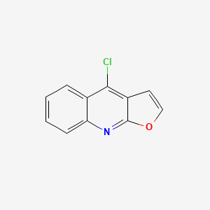 molecular formula C11H6ClNO B11894007 4-Chlorofuro[2,3-b]quinoline CAS No. 111163-82-7