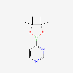 molecular formula C10H15BN2O2 B11894017 4-(4,4,5,5-Tetramethyl-1,3,2-dioxaborolan-2-YL)pyrimidine 