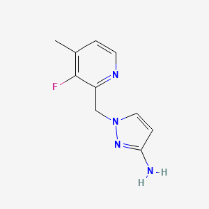 1-((3-Fluoro-4-methylpyridin-2-yl)methyl)-1H-pyrazol-3-amine