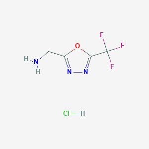 (5-(Trifluoromethyl)-1,3,4-oxadiazol-2-yl)methanamine hydrochloride