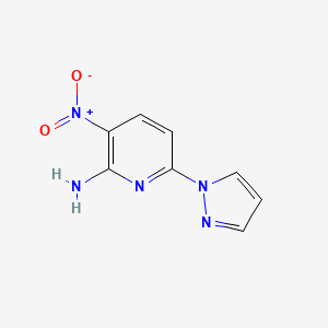 3-Nitro-6-(1H-pyrazol-1-yl)pyridin-2-amine