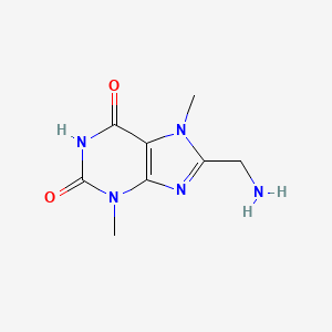 molecular formula C8H11N5O2 B11894083 8-(Aminomethyl)-3,7-dimethyl-1H-purine-2,6(3H,7H)-dione 