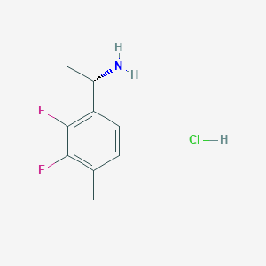 (1S)-1-(2,3-difluoro-4-methylphenyl)ethanamine;hydrochloride