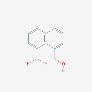 1-(Difluoromethyl)naphthalene-8-methanol